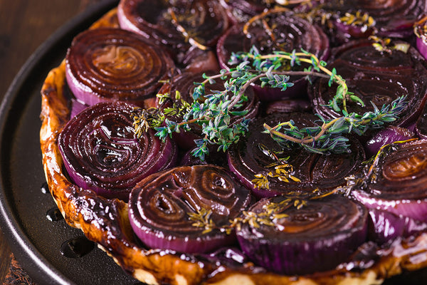 recette cofrapep de tatin d'oignons à la lavande bleue