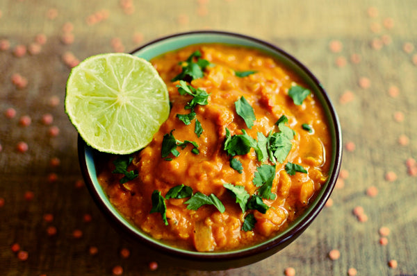 DAHL DE LENTILLES CORAIL ET MELANGE INDIEN