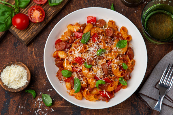 CONCHIGLIE À LA CRÈME DE CHORIZO ET PAPRIKA FUME