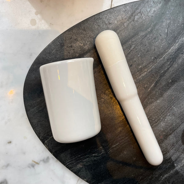 Mortier et pilon en céramique